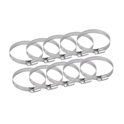 Kit de 10 abrazaderas de 5.0 a 7.5 cm.