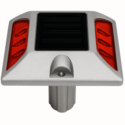 Luz LED para señalizacion de carreteras AC-LED / 6 LED Ultrabrillantes Intermitentes / Autonomía 108 Horas / Distancia Visual 800 m / IP68 / Capacidad de Carga 20000 kg / Temperatura -25°C a +75°C