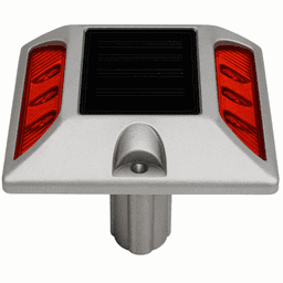 Luz LED para señalizacion de carreteras AC-LED / 6 LED Ultrabrillantes Intermitentes / Autonomía 108 Horas / Distancia Visual 800 m / IP68 / Capacidad de Carga 20000 kg / Temperatura -25°C a +75°C