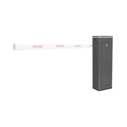 Barrera Vehicular Izquierda / Soporta Brazo de Hasta 3 m / Apertura en 1.5 s / Final de Carrera Ajustable por Programación / Movimiento Fluido / Diseño Elegante Color Gris / Con Corona Semaforizada 