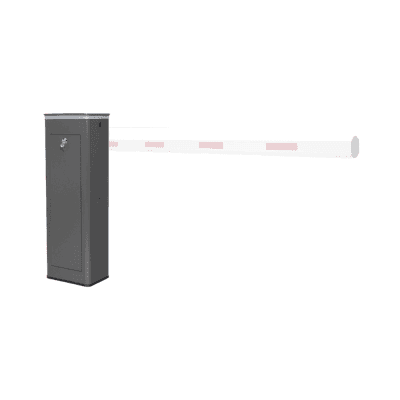 Barrera Vehicular Derecha / Soporta Brazo de hasta 3 m / Apertura en 1.5 s / Final de Carrera Ajustable por Programación / 