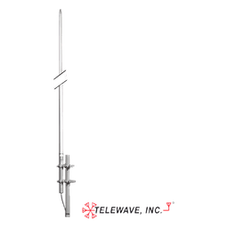 Antena Base VHF / Fibra de Vidrio / 156-164 MHz / 6 dBi / 6.2 m (20.3 ft) / 500W / N Hembra