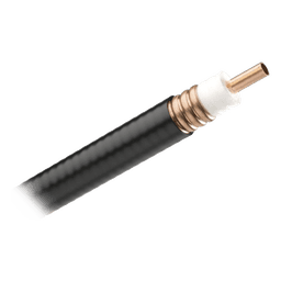 Cable Coaxial Inalámbrico / 7/8 pulgadas / Cobre Corrugado 100% Blindado / PE Negro / 50 Ohm / 9.4 mm Conductor