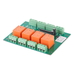 Tarjeta control de esclusas / 2 puertas / 4 relevadores 1A @ 115VAC / 2 triggers 5V / 73x94x20 mm / 12VDC
