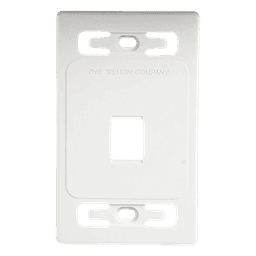 Placa de Pared Modular / 1 Salida / Color Blanco / Versión Bulk / MAX