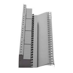 Patch Panel / 24 Puertos / Blindado / Cat 6A / Plano / 1UR