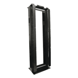 Rack de Aluminio / 45U / 7 ft (2.1 m) x 19 in / Gestión 190 Cables Cat6 / Organizadores Verticales con Puertas / Diseño Apilable