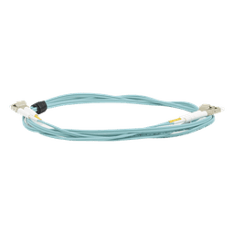 Jumper de Fibra Óptica / Multimodo 50/125 OM3 / LC-LC Duplex / OFNR / Aqua / 2 m (6.56 ft)