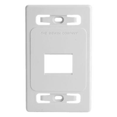 Placa de Pared Modular / 2 Salidas / Blanco / Versión Bulk / Termoplástico Resistente