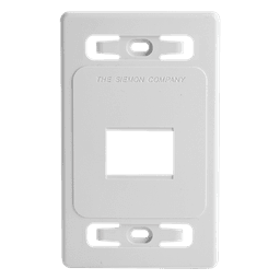 Placa de Pared Modular / 2 Salidas / Blanco / Versión Bulk / Termoplástico Resistente