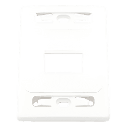 Placa de Pared Modular / 2 Salidas / Blanco / Versión Bulk / Termoplástico Resistente