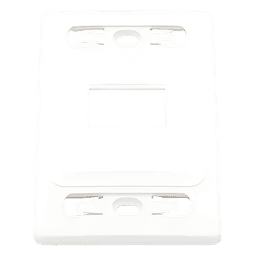 Placa de Pared Modular / 2 Salidas / Blanco / Versión Bulk / Termoplástico Resistente