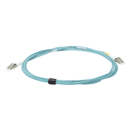Jumper de Fibra Óptica / Multimodo 50/125 OM3 / LC-LC Duplex / OFNR / Aqua / 3 m (9.84 ft)