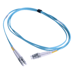 Jumper de Fibra Óptica Multimodo 50/125 OM3 / LC-LC Duplex / OFNR / Aqua / 1 Metro (3.28 Pies)
