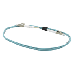 Jumper de Fibra Óptica Multimodo 50/125 OM3 / LC-LC Duplex / OFNR / Aqua / 1 Metro (3.28 Pies)