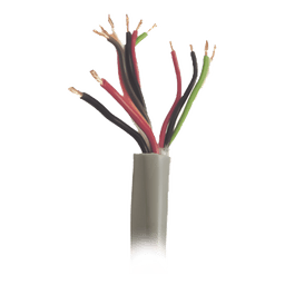 Bobina de Cable / 500 m (1640 pies) / 12 Conductores / 5 Pares Calibre 22 + 1 Par Calibre 18 / Gris / Intemperie / Control de Acceso y Alarmas