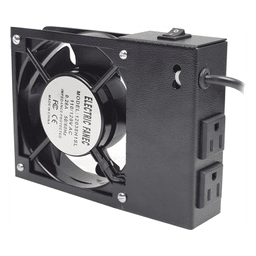 Ventilador para Gabinete de Pared / 110 VCA / 38 CFM / 2 Tomas de Corriente / 171x41x127 mm / 6.7x1.6x5.0 pulgadas