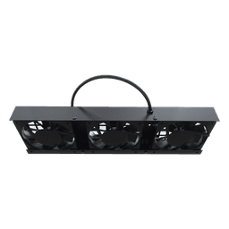 Kit de Ventiladores para Gabinete de Piso / 110 Vca / 12 x 12 cm / 1.56 ft Cable / Acero Calibre 18