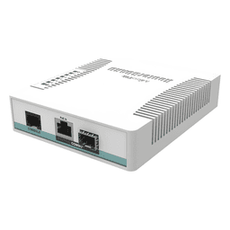 Switch Inteligente / 6 Puertos SFP / Puerto Combo Gigabit / CPU 400 MHz / RouterOS L5 / 0.37 x 0.45 x 0.10 pies