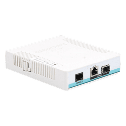 Switch Inteligente / 6 Puertos SFP / Puerto Combo Gigabit / CPU 400 MHz / RouterOS L5 / 0.37 x 0.45 x 0.10 pies