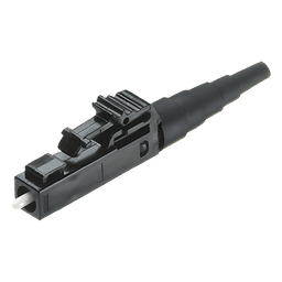 Conector de Fibra Óptica / LC Simplex / Multimodo OM2/OM3/OM4 / Pulido en Campo / 0.1 dB / Negro