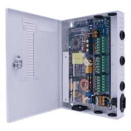 Fuente de Poder CCTV / 18 Canales / 20 A / 200 W / Voltaje Ajustable 11-15 VCC / Filtro de Ruido por Canal / Operación -20°C a 70°C