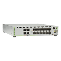 Switch Capa 3 Stackeable / 12 Puertos SFP/SFP+ 10G / 4 Puertos RJ-45 100/1000/10G / 238 Mpps / AlliedWare Plus