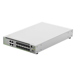 Switch Capa 3 Stackeable / 12 Puertos SFP/SFP+ 10G / 4 Puertos RJ-45 100/1000/10G / 238 Mpps / AlliedWare Plus