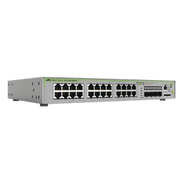 Switch Administrable Capa 3 / 24 Puertos 10/100/1000 Mbps / 4 SFP Gigabit / 56 Gbps Switching Fabric / 41.7 Mpps