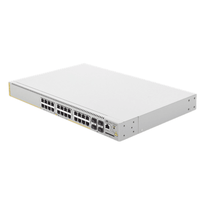Switch PoE+ Administrable Capa 3 / 24 Puertos Gigabit + 4 SFP / 370 W PoE+ / 56 Gbps / 41.7 Mpps