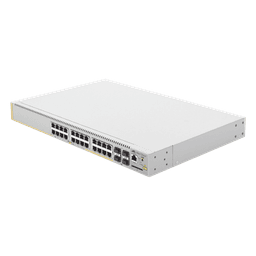 Switch PoE+ Administrable Capa 3 / 24 Puertos Gigabit + 4 SFP / 370 W PoE+ / 56 Gbps / 41.7 Mpps