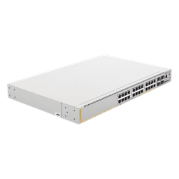 Switch PoE+ Administrable Capa 3 / 24 Puertos Gigabit + 4 SFP / 370 W PoE+ / 56 Gbps / 41.7 Mpps