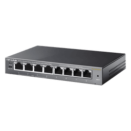 Switch PoE Easy Smart / 8 puertos Gigabit / 4 puertos PoE 802.3af / 55 W total / 11.9 Mpps
