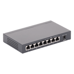 Switch PoE+ no administrable / 8 puertos Gigabit / 4 puertos PoE+ 802.3af/at / 55W total / Sin ventilador / Escritorio