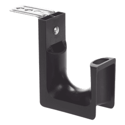 Sujetador tipo J-Hook / Soporte techo M5-M6-M10 / Capacidad 46 cables Cat6 / Carga 13.61 kg / Nylon 6.6 negro / 1 pieza