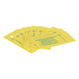 Kit de Etiquetas para Tierra Física / 10 Unidades / 69.85 x 35.05 mm / J-STD-607-A / Retardante a Flama