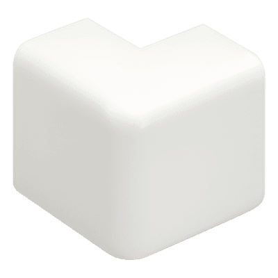 Esquinero exterior / Canaleta LD10 / ABS / Blanco Mate / UL94V-0 / FT4 / 0 a 50°C