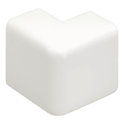 Esquinero exterior / Canaleta LD10 / ABS / Blanco Mate / UL94V-0 / FT4 / 0 a 50°C