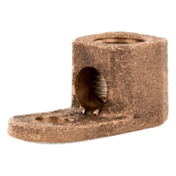 Terminal Tipo Lengüeta Recta / Cobre / Cal. 8 a 1/0 AWG / Orificio 5/16" (7.9 mm) / Barril Único / UL Listed y CSA