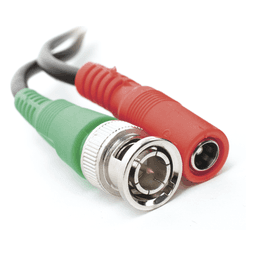 Cable Coaxial Siames / BNC RG59 + Alimentación / 10 Metros (32.81 Pies) / 100% Cobre / 4K / Interior y Exterior