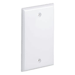 Placa de Pared Ciega / Vertical Plano / 70 x 115 mm (2.75" x 4.52") / UL 94V-0 / Blanco