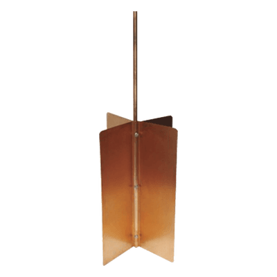 Electrodo de Tierra / Diseño Cruceta Cobre / Fosa 50x50x80 cm / 1.64x1.64x2.62 ft / NOM-001-SEDE-2012 / EIA/TIA J-STD-607-A