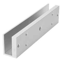 Montaje para puerta de vidrio / 180x40x28 mm / Vidrio 8-15 mm / 0.32 kg / Diseño en U