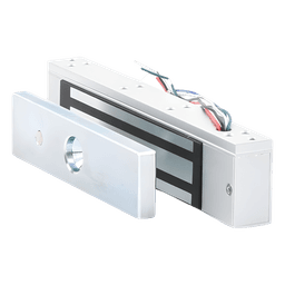 Chapa Magnética / 350 lbs (158.8 kg) / Voltaje Dual 12/24 VDC / Sensor de Estado NO/COM / Aluminio Anodizado / Interior