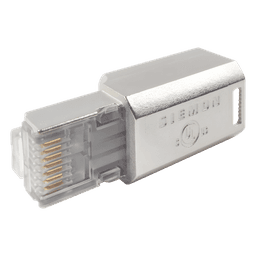 Conector RJ45 de Campo / Categoría 6A Blindado / 10G / Sin Bota / Terminación Rápida / UL 2043 Plenum / Guía de Color