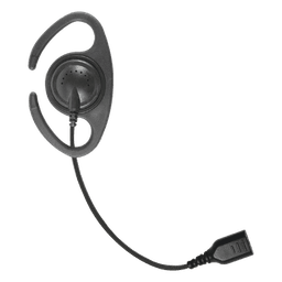 Auriculares de Gancho en C / Cable de Fibra Trenzada / Altavoz Giratorio / Conector SNAP / Compatible con Micrófono de Solapa 1 o 2 Hilos