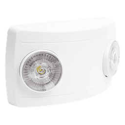 Luz de Emergencia LED / Doble LED 1W 150 lúmenes / Autonomía 90 min / Voltaje Universal 127-240 VAC / UL 5VA Ignífuga