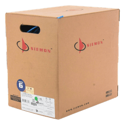 Bobina de Cable UTP / Cat6 / 23 AWG / PVC CM / 305 m (1000 pies) / Azul