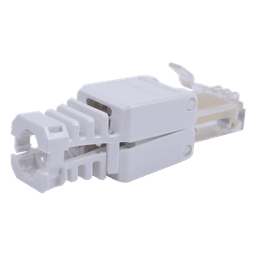 Plug de Campo RJ45 / Cat5e y Cat6 / Sin Herramientas / 1000 VCC / T-568A/B / Policarbonato