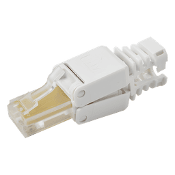 Plug de Campo RJ45 / Cat5e y Cat6 / Sin Herramientas / 1000 VCC / T-568A/B / Policarbonato
